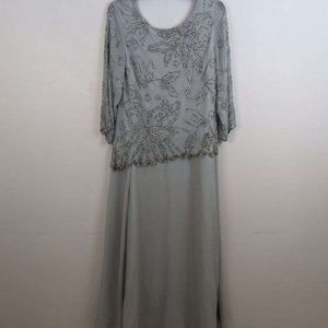Women’s JKara Beaded Long Sleeve Dress Size 14P